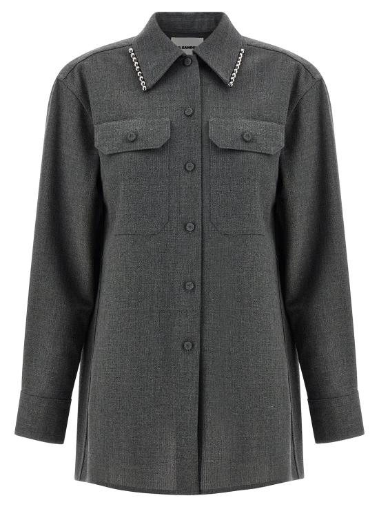 25FW 질샌더 셔츠 J03DL0210J41557030