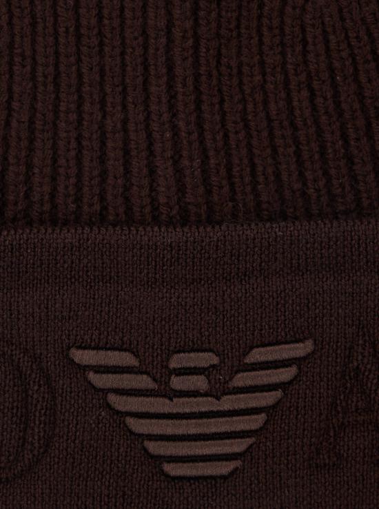 25FW 엠포리오 아르마니 비니 EM003750AF19896U6279 Brown - EMPORIO ARMANI