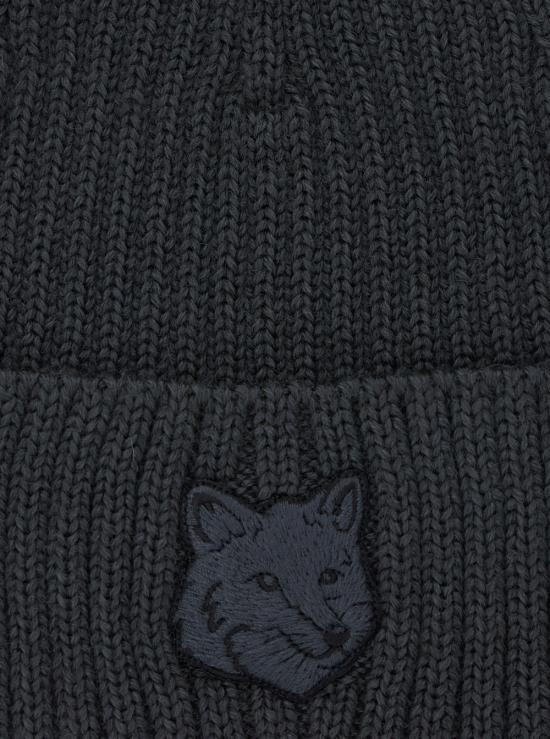 25FW 메종키츠네 폭스 헤드 비니  MM06111KT1022P180 Grey - MAISON KITSUNE