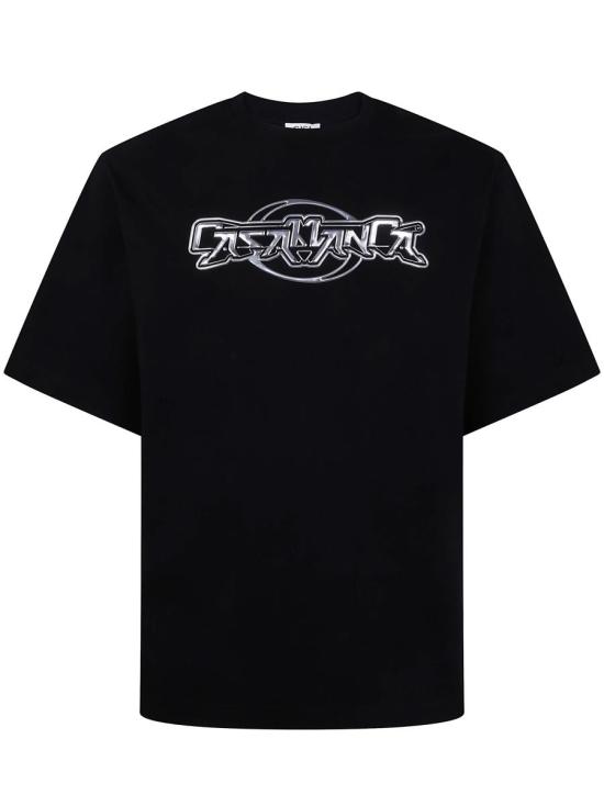 25FW 카사블랑카 반팔 티셔츠 M AW25 JTS 044 03 Black