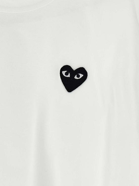 25FW 꼼데가르송 반팔 티셔츠 AXT0642 White - COMME DES GARCONS