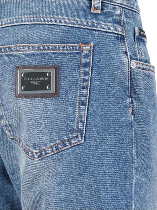 25FW 돌체앤가바나 레귤러 코튼 진 GYJCCD G8NR9S9001 BLUE - DOLCE & GABBANA