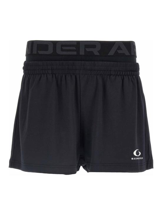 25SS 발렌시아가 발렌시아가 x 언더아머 러닝 쇼츠 815709TRVY11000 Black