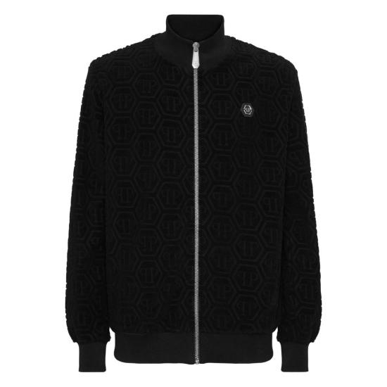 25FW 필립 플레인 봄버 자켓 MJB3769 PTE021N 02 Black