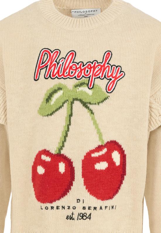 25FW [키즈] 필로소피 니트/스웻셔츠 I9F604 6066 P003 BEIGE - PHILOSOPHY
