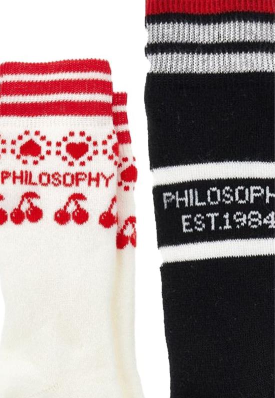 25FW [키즈] 필로소피 발목 양말 I9F003 6076 P150 WHITE - PHILOSOPHY