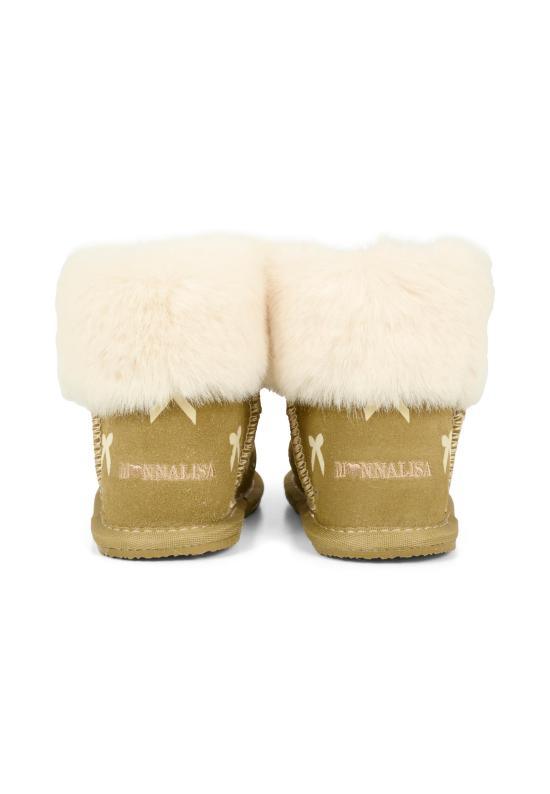 25FW [키즈] 모나리자 미들 부츠 83F000 6702 0002 BEIGE - MONNALISA