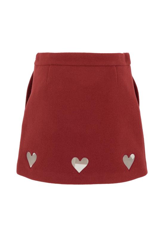 25FW [키즈] 시모네타 스커트 SX7A11 E0227 418 BORDEAUX - SIMONETTA