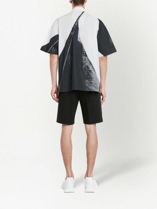  알렉산더 맥퀸 반팔 셔츠 735314QUO821080 Black - ALEXANDER MCQUEEN