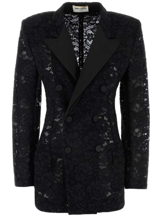 24FW 생로랑 코트 802140 Y9I521000 Black - SAINT LAURENT