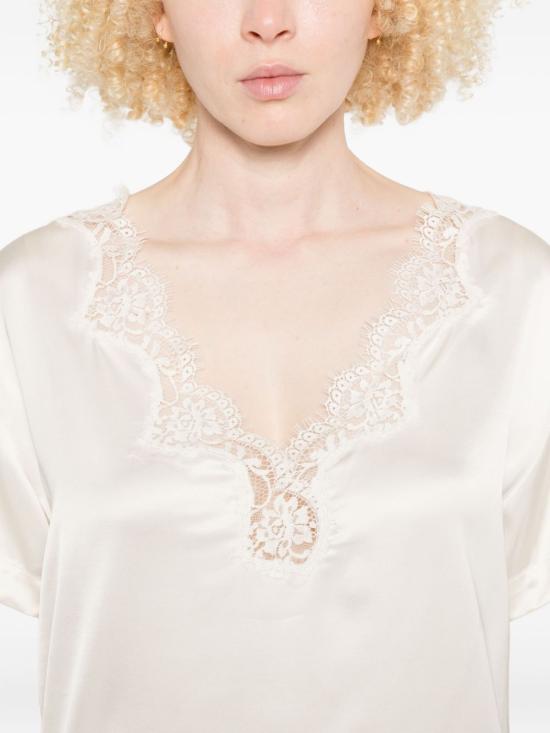 25FW 에르마노 반팔 티셔츠 D47EL017EL2MF333 BEIGE - ERMANNO