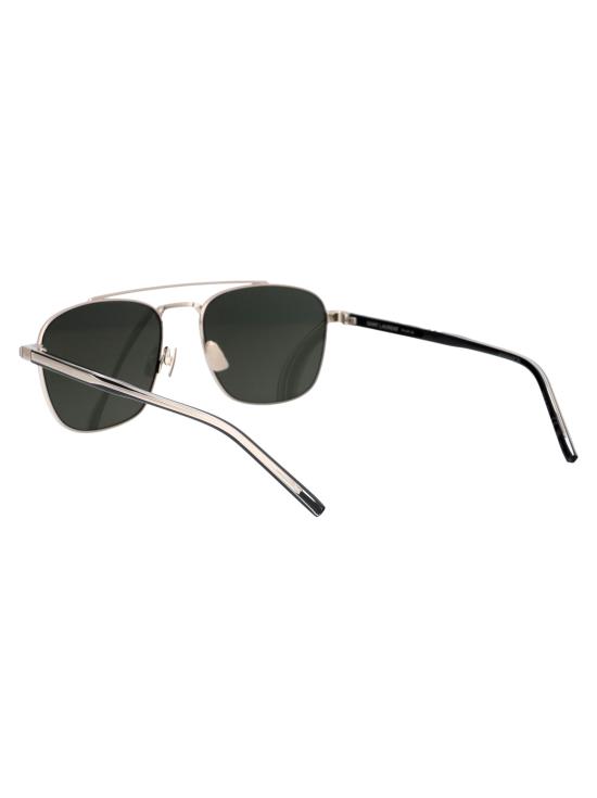 25SS 생로랑 선글라스 SL665 002 SILVER CRYSTAL GREY - SAINT LAURENT