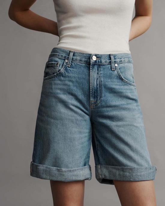  티더블유피 데님 숏팬츠 Twp Timmie 반바지 빈티지 워시 데님 - TWP