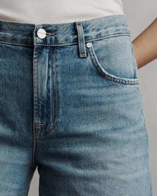  티더블유피 데님 숏팬츠 Twp Timmie 반바지 빈티지 워시 데님 - TWP