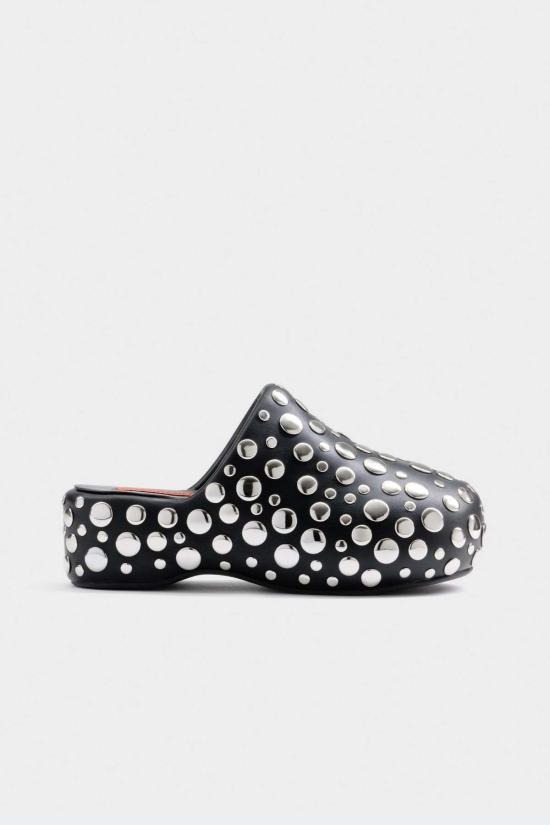  사이먼밀러 뮬/슬리퍼 Simon Miller 스터드 버블 클로그 블랙/실버 - SIMONMILLER