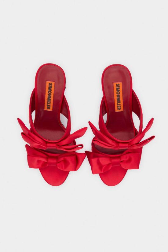  사이먼밀러 뮬/슬리퍼 사이먼 밀러 보우 버너 힐 럭키 레드 - SIMONMILLER