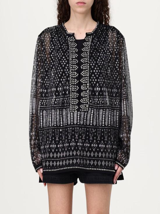 25FW 이자벨마랑 블라우스 HT0584FAC1K02I BKSI Black