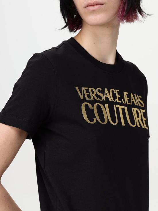 25SS 베르사체 반팔 티셔츠 78HAHT01CJ00T G89 Black - VERSACE