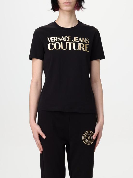 25SS 베르사체 반팔 티셔츠 78HAHT01CJ00T G89 Black