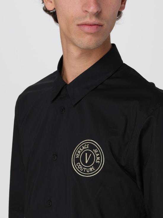 25SS 베르사체 긴팔 셔츠 78GALYS2CN002 G89 Black - VERSACE