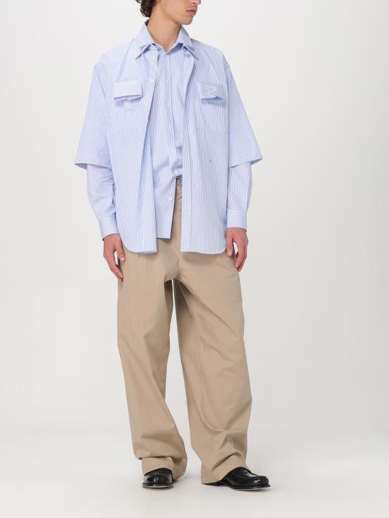 25FW 모스키노 긴팔 셔츠 02030232 2303 Blue - MOSCHINO