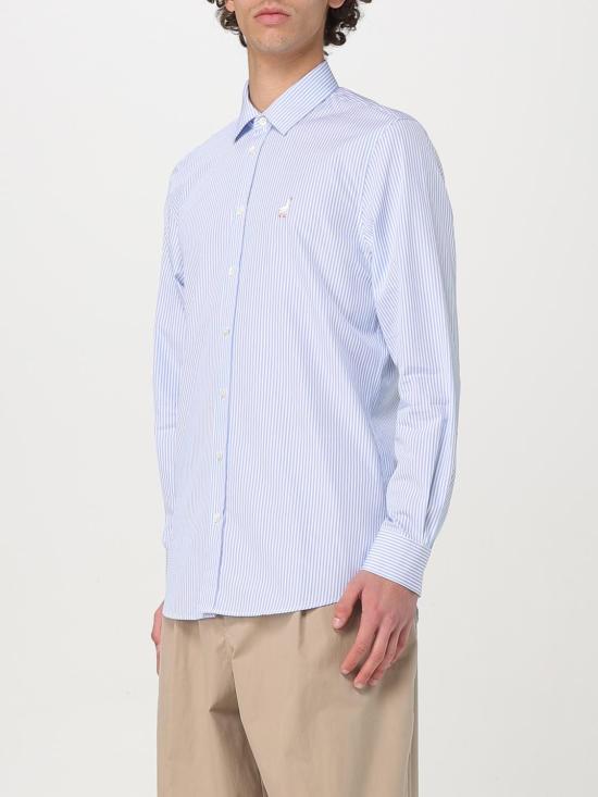 25FW 모스키노 긴팔 셔츠 02030232 2303 Blue - MOSCHINO