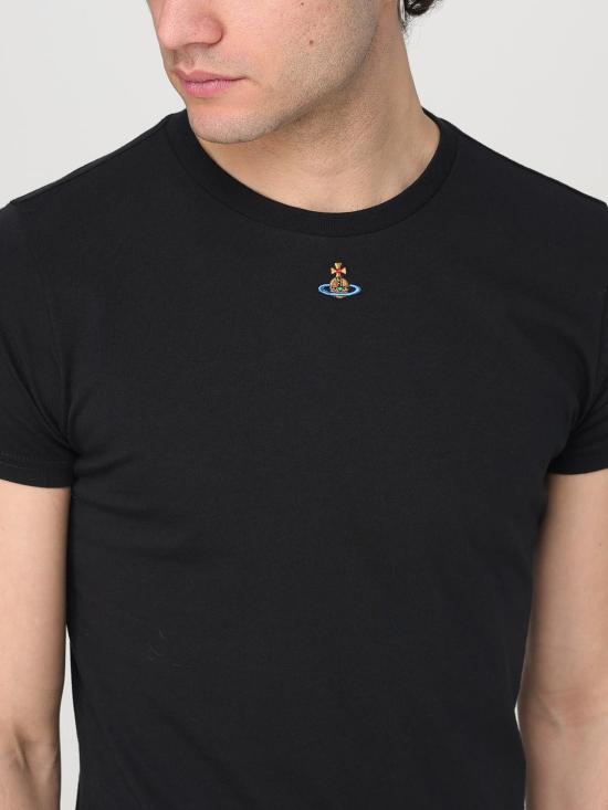 25FW 비비안웨스트우드 PERU 페루 ORB 반팔 티셔츠 3G010017J001M N401 Black - VIVIENNE WESTWOOD