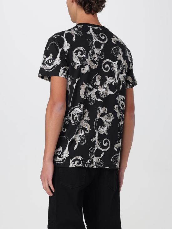 25SS 베르사체 반팔 티셔츠 78GAH6S0JS458 899 Black 1 - VERSACE