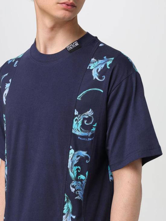 25SS 베르사체 반팔 티셔츠 78GAH615JS458 G89 Black - VERSACE