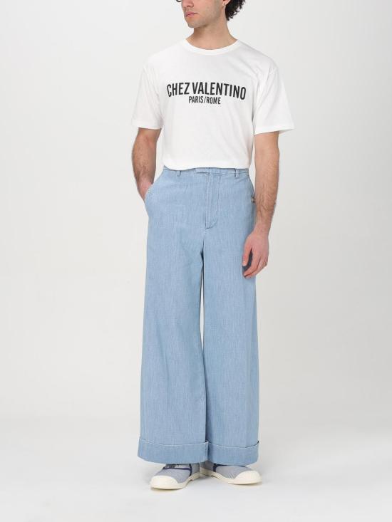 25SS 발렌티노 가라바니 반팔 티셔츠 6V3MG16PAPG A03 Ivory - VALENTINO GARAVANI