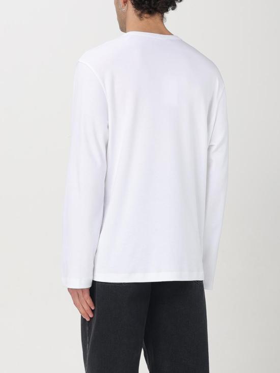 25SS 헬무트랭 롱슬리브 로고 티셔츠 O06HM511 100 White - HELMUT LANG