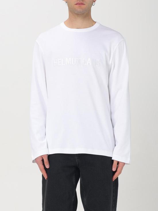 25SS 헬무트랭 롱슬리브 로고 티셔츠 O06HM511 100 White