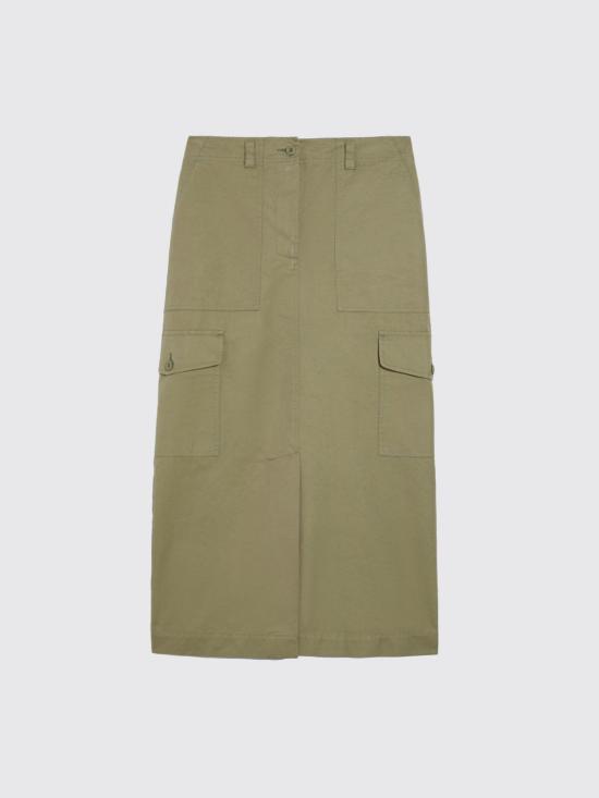 25SS 위켄드막스마라 미디 스커트 2515101071600 002 Green