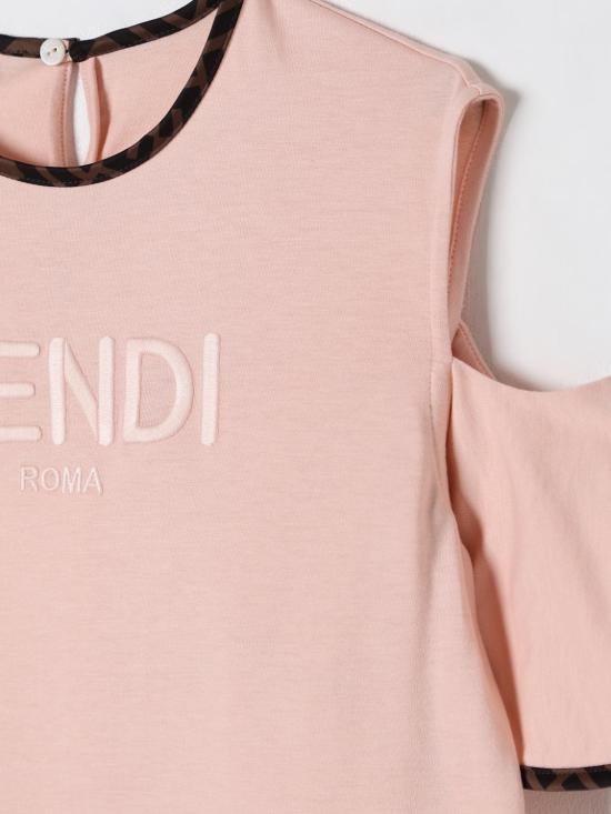 25FW [키즈] 펜디 원피스 JFB7757AJF F1RX7 Pink - FENDI