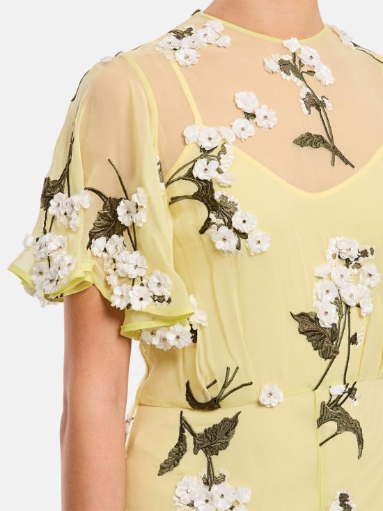 25SS 에르뎀 롱 원피스 PS25D38YFG HONEYSUCKLE Yellow - ERDEM