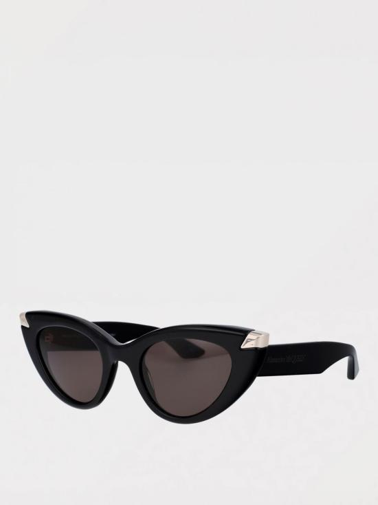 25FW 알렉산더 맥퀸 선글라스 AM0442S 001 Black - ALEXANDER MCQUEEN