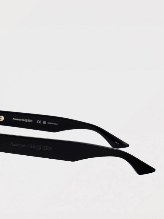 25FW 알렉산더 맥퀸 선글라스 AM0442S 001 Black - ALEXANDER MCQUEEN