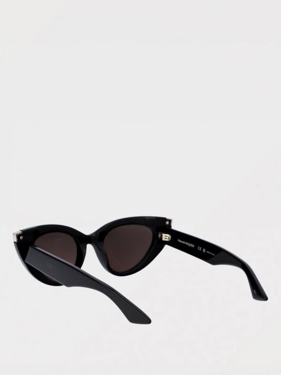 25FW 알렉산더 맥퀸 선글라스 AM0442S 001 Black - ALEXANDER MCQUEEN