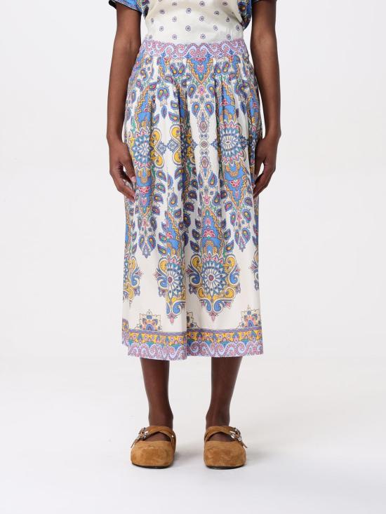 25SS 에트로 스커트 WRFA011299SP5B3 X0800 Gnawed Blue