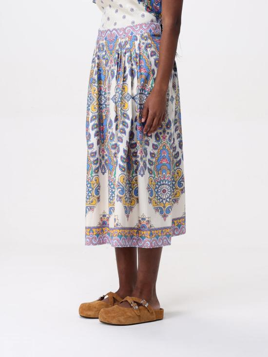 25SS 에트로 스커트 WRFA011299SP5B3 X0800 Gnawed Blue - ETRO