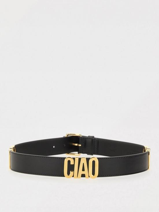 25SS 모스키노 레귤러 벨트 MC6002PP1MOI0 000 Black - MOSCHINO