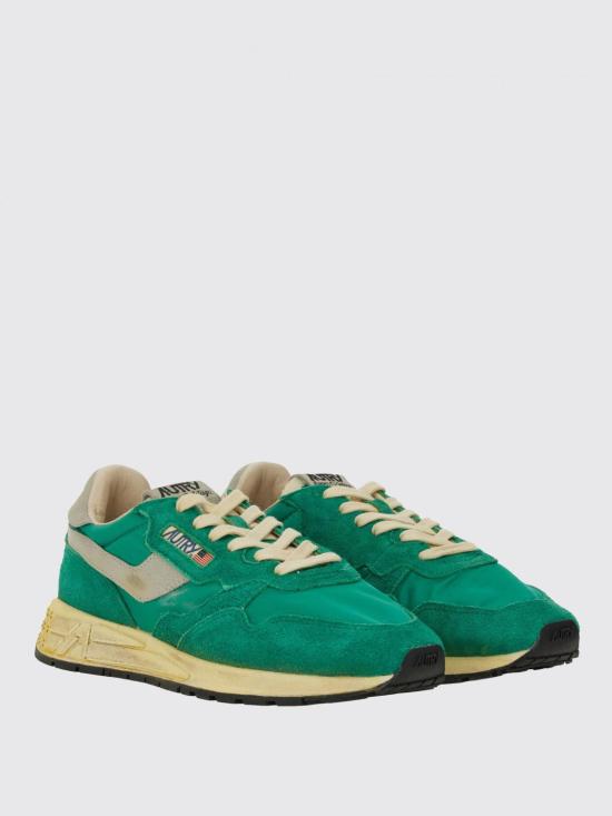 25SS 오트리 릴윈드 나일론 스웨이드 스니커즈 WVLMNC03 Green - AUTRY