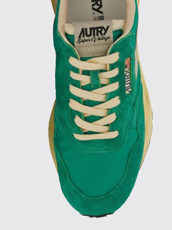 25SS 오트리 릴윈드 나일론 스웨이드 스니커즈 WVLMNC03 Green - AUTRY