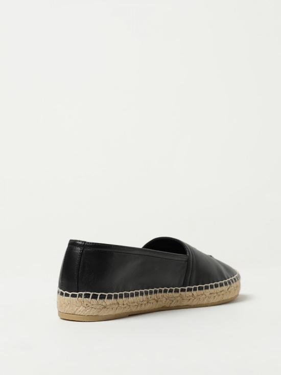 26SS 생로랑 램스킨 모노그램 에스파드리유 458573AAALP 1000 Black - SAINT LAURENT