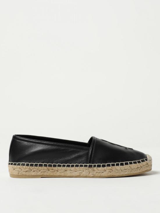 26SS 생로랑 램스킨 모노그램 에스파드리유 458573AAALP 1000 Black