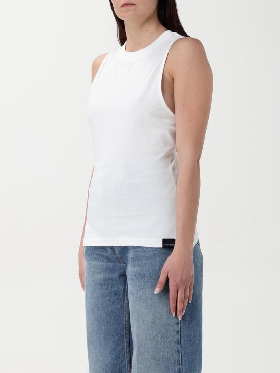 25FW 쿠레쥬 민소매 티셔츠 125JDE094JS0107 0001 White - COURREGES