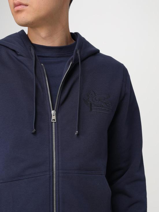 25SS 에트로 집업 니트 MRMB0004AJ215 B0065 Blue - ETRO