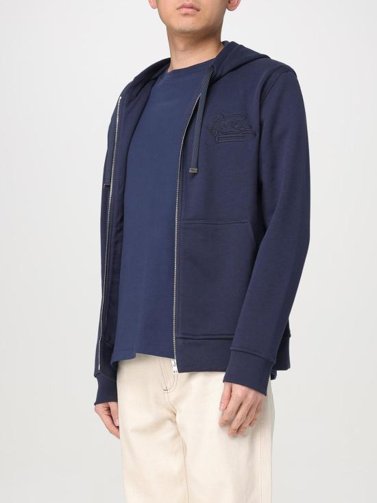 25SS 에트로 집업 니트 MRMB0004AJ215 B0065 Blue - ETRO