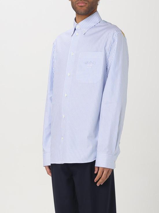 25FW 베르사체 긴팔 셔츠 10162101A13450 5UD30 Blue - VERSACE