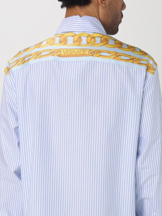 25FW 베르사체 긴팔 셔츠 10162101A13450 5UD30 Blue - VERSACE